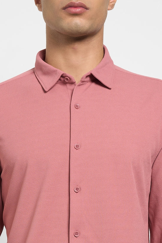 PEREGRINE
Coral Textured Athleisure Full Sleeves Shirt Collar Men Regular Fit Casual Shirt | LUXURY EMPORIUM | MEN BRANDED