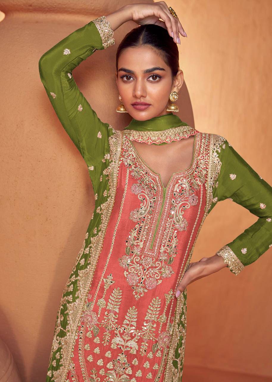 Manik Wadrobe Chinon Partywear
