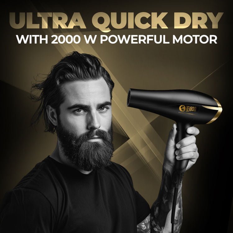 Beardo Studio Professional Tornado 2000 W Hair Dryer For Men | Luxury Emporium |Gadget| HAIRDRYER