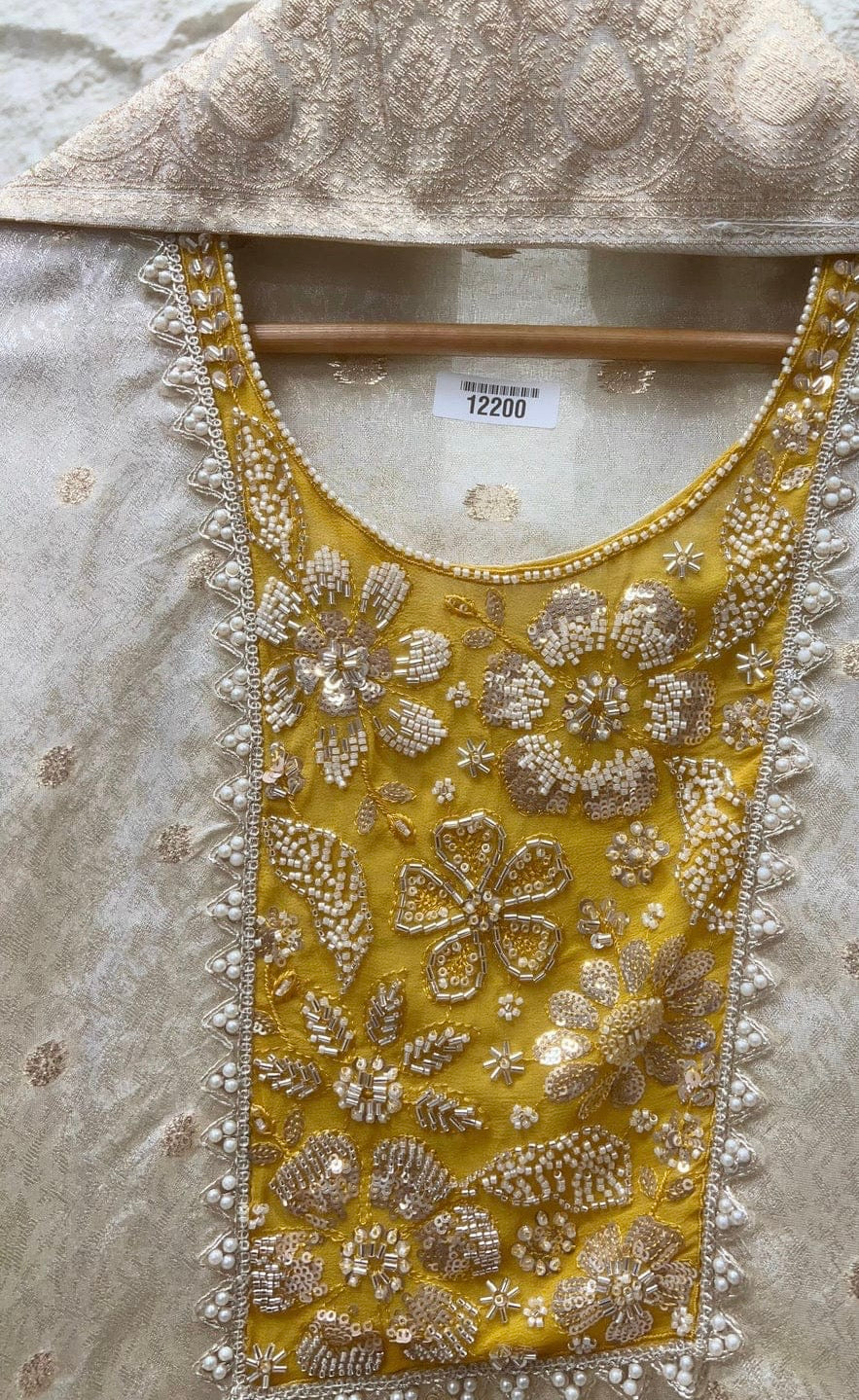 ✨ Noor-e-Ivory | Handcrafted Banarasi Elegance ✨| LUXURY EMPORIUM
