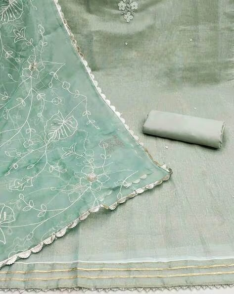 Women's Cotton Hand Work Dress Material With Inner| Partyfunction look | LUXURY EMPORIUM