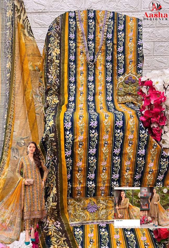 Yellow Semi Stitched Heavy Cotton Self Embroidery Pakistani Dress