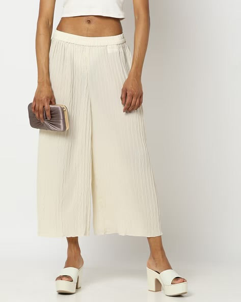 Relaxed fit culottes women pants