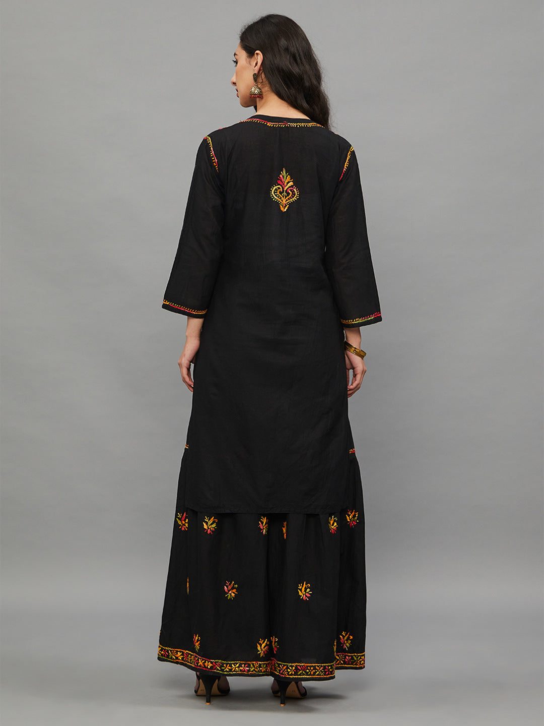 Luxury Emporium| set of two chikan karigari kurta set