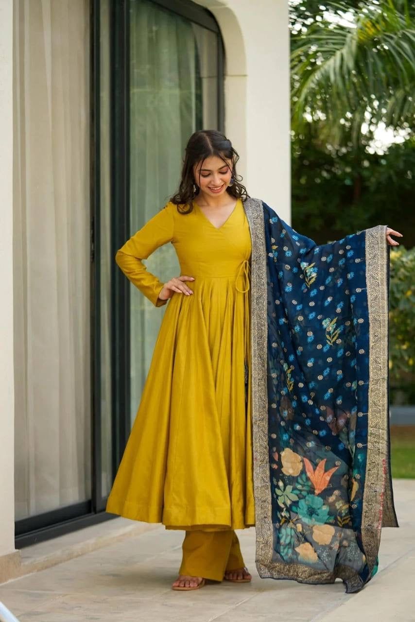 Roman silk partywear | LUXURYEMPORIUM | GEORGETTE SUIT PIECE |