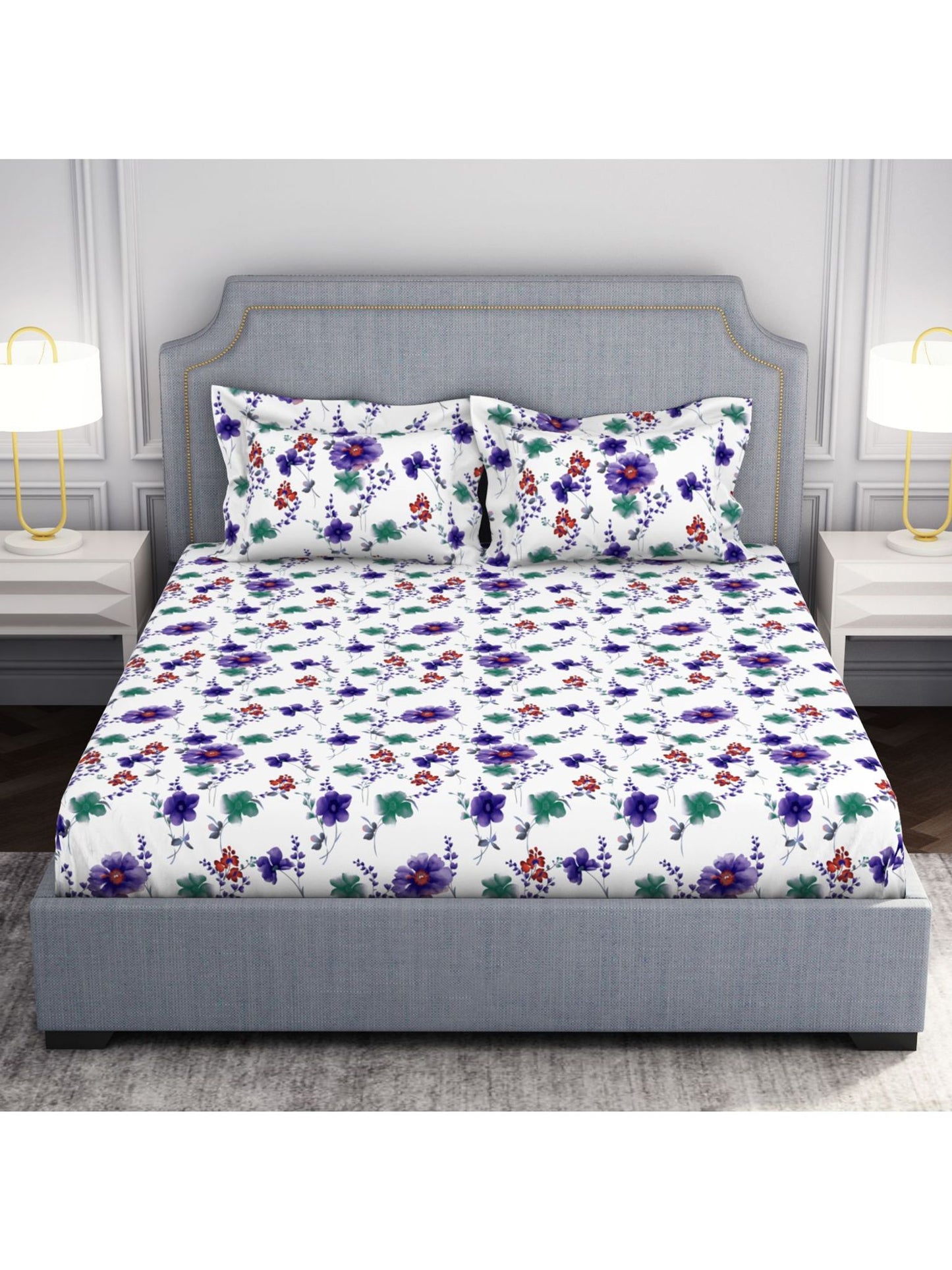 Welspun
Adore Microfiber Bedsheet-Blanc De Blanc (Queen)
Combo