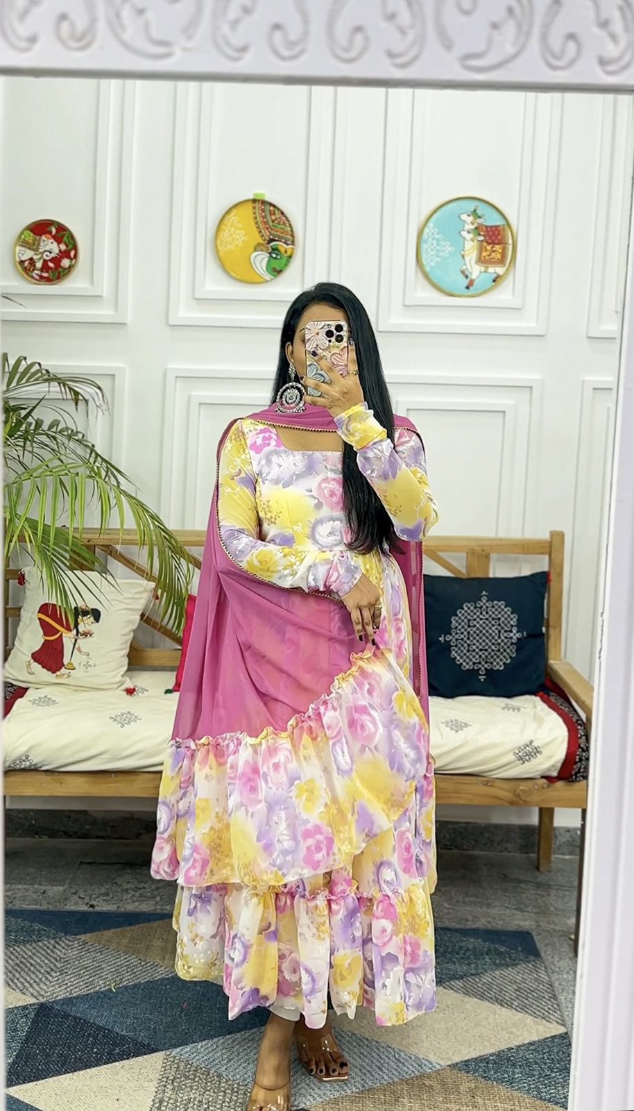 Design by House of Manik georgette suit maxi dress