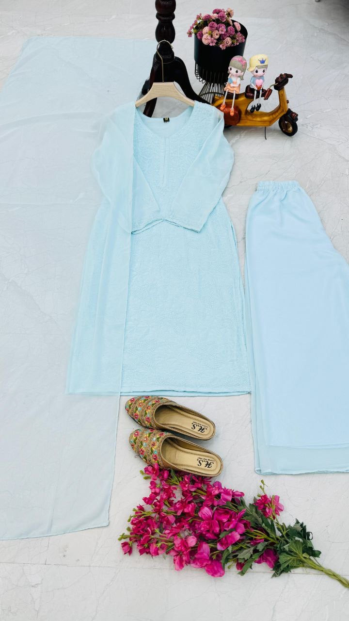 Party Sharara Suit & Dupatta Set