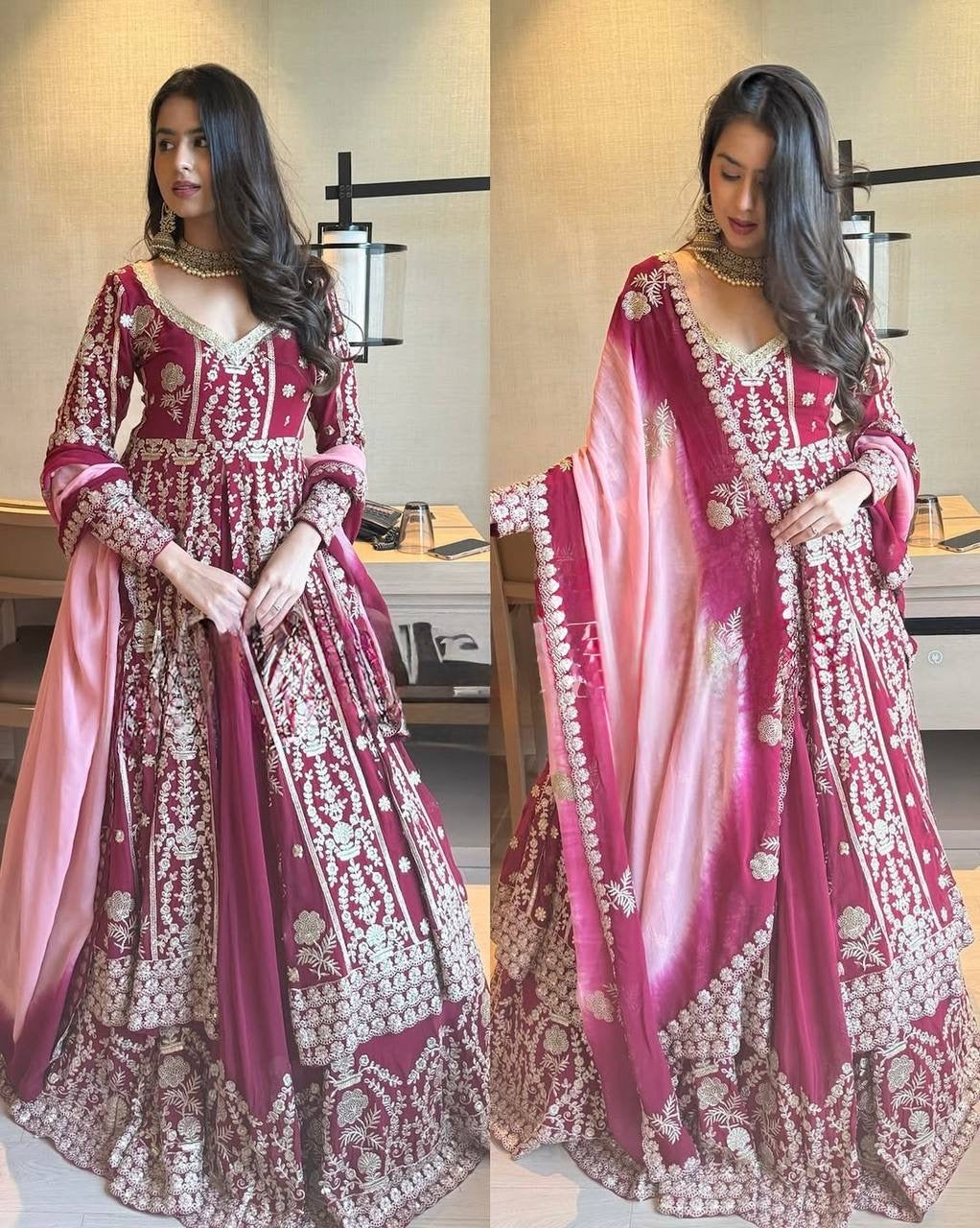 RANGREZ| LUXURYEMPORIUM | HEAVY GEORGETTE PARTY WEAR
