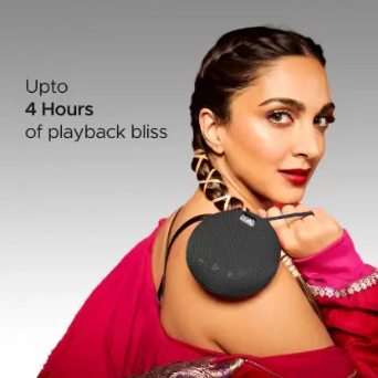 Boat Stone 190| LUXURY EMPORIUM BLUETOOTH SPEAKER| Wireless Portable Speaker with 52mm Dynamic Driver, Up to 4hrs Nonstop Playback, IPX 6 Water Resistant