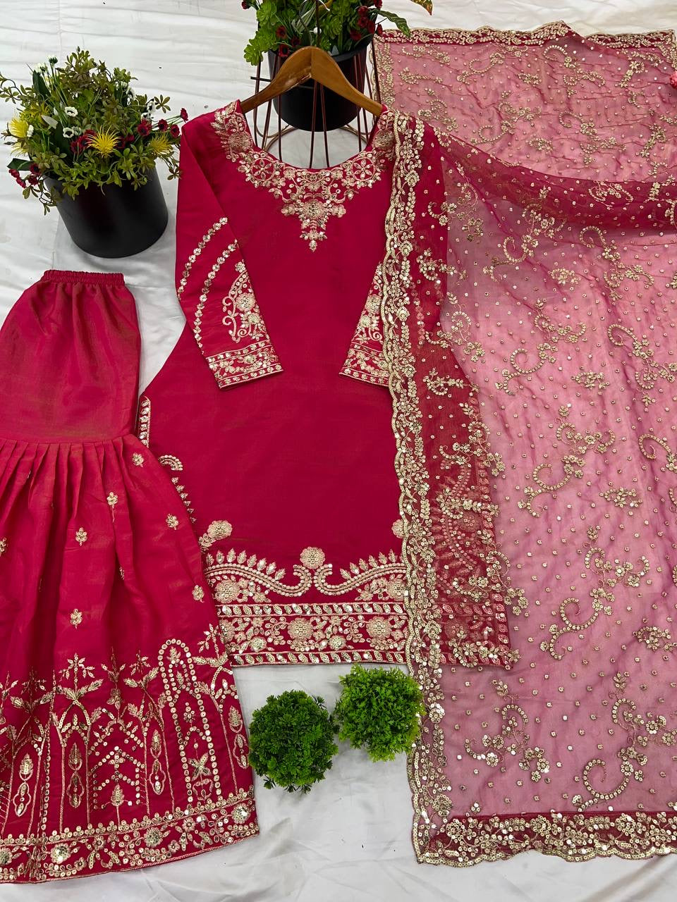 RABTAA| Georgette With Embroidery Sequence Work With Full Sleeve | LUXURY EMPORIUM