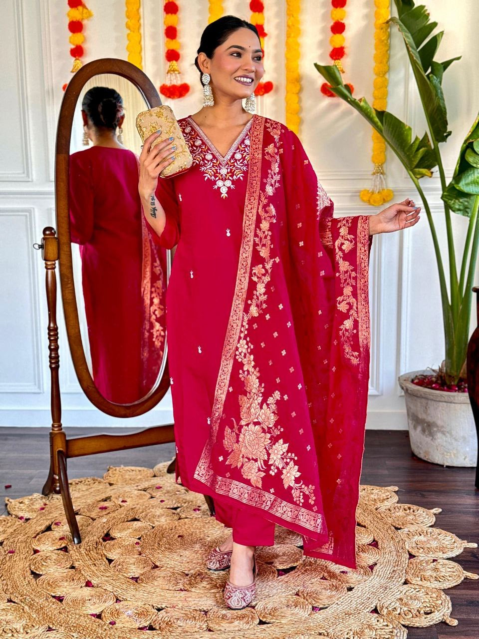 Luxury Empo Beauty Red suit