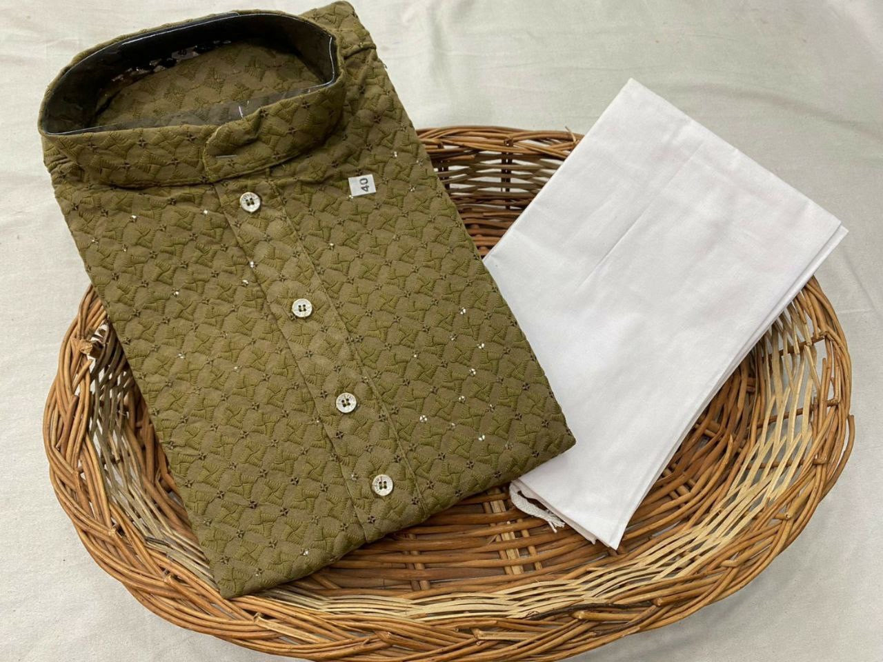 Roohaniyat Men kurta pajama set | Luxury Emporium | men kurta set