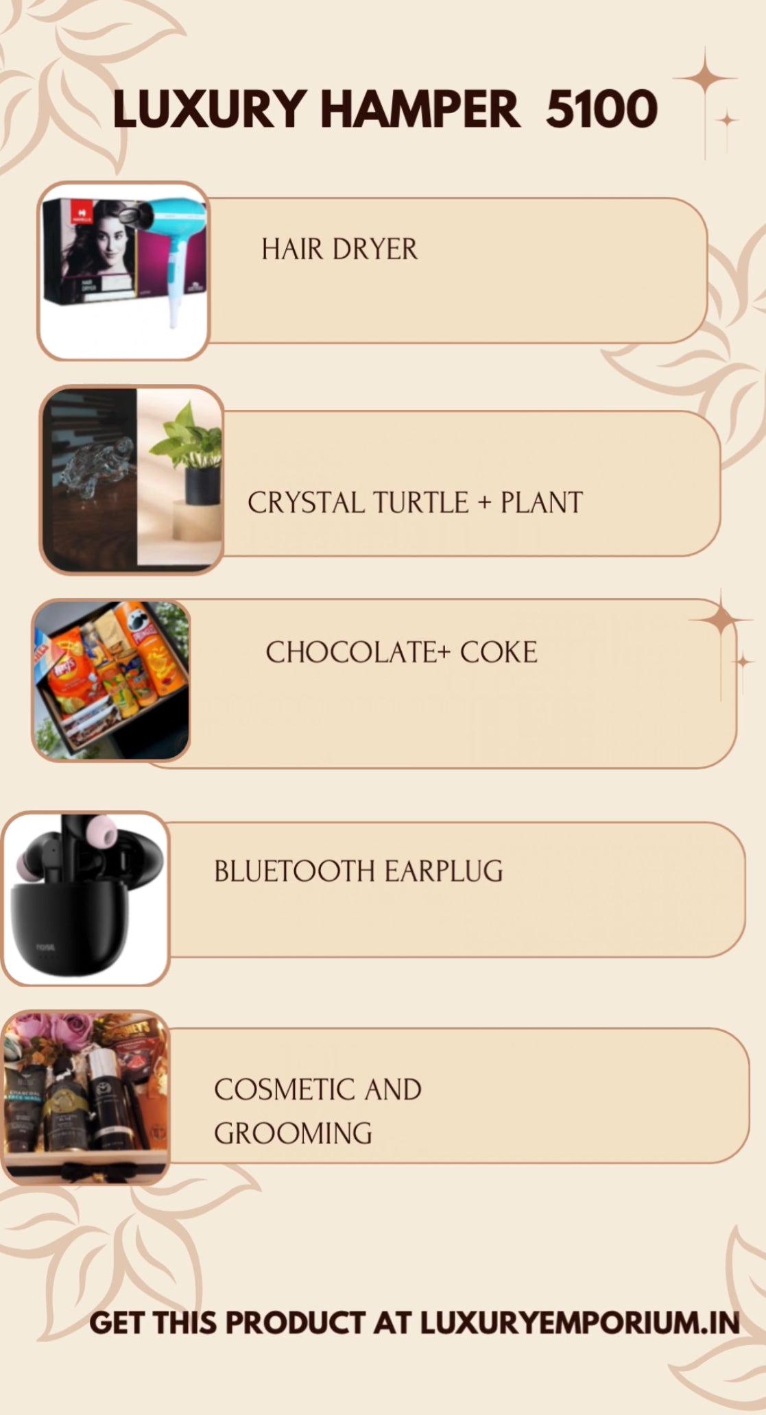 Luxury Hamper 5100| GIFT HAMPERS FOR BIRTHDAY ,WEDDING ,HOUSE WARMING | LUXURY EMPORIUM