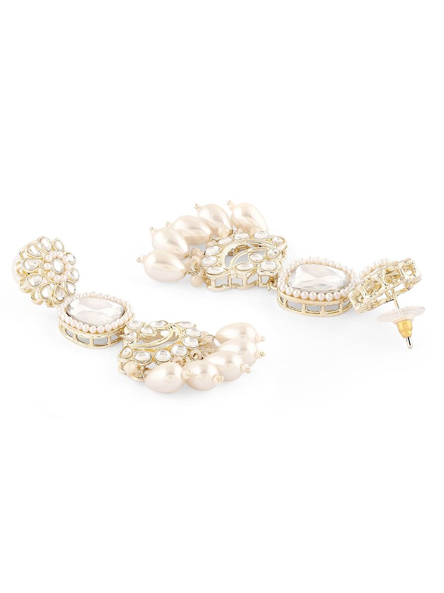 Zaveri Pearl GOLD TONE NECKLACE KUNDAN SET | LUXURY EMPORIUM