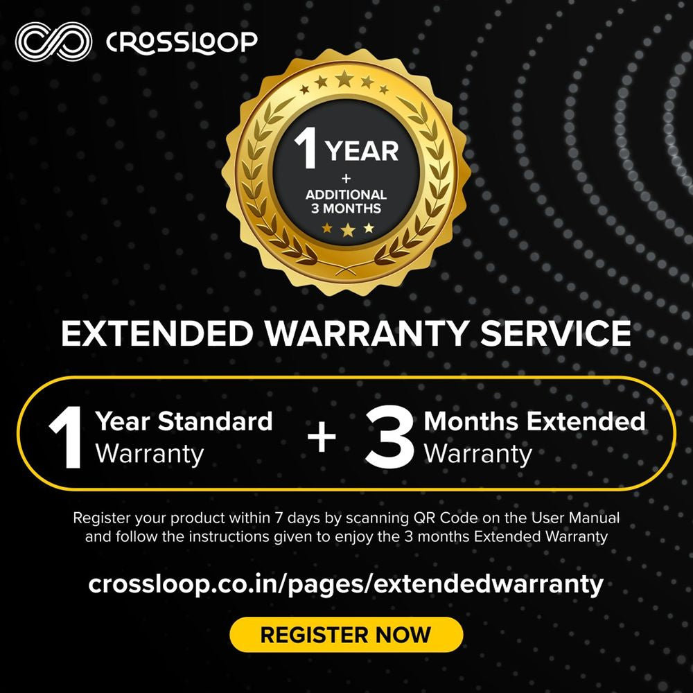 CROSSLOOP Krysta Podz TWS Earbuds (IPX4 Water Resistant, Auto Pairing, White)