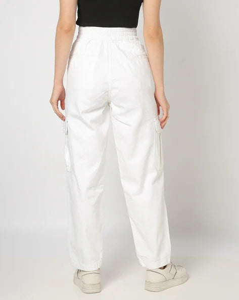 Women Relaxed Fit Cargo Jeans