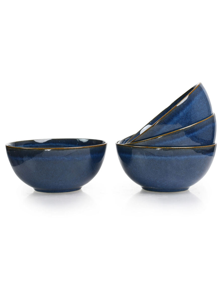 Blue Coupe Bowl Set of 4