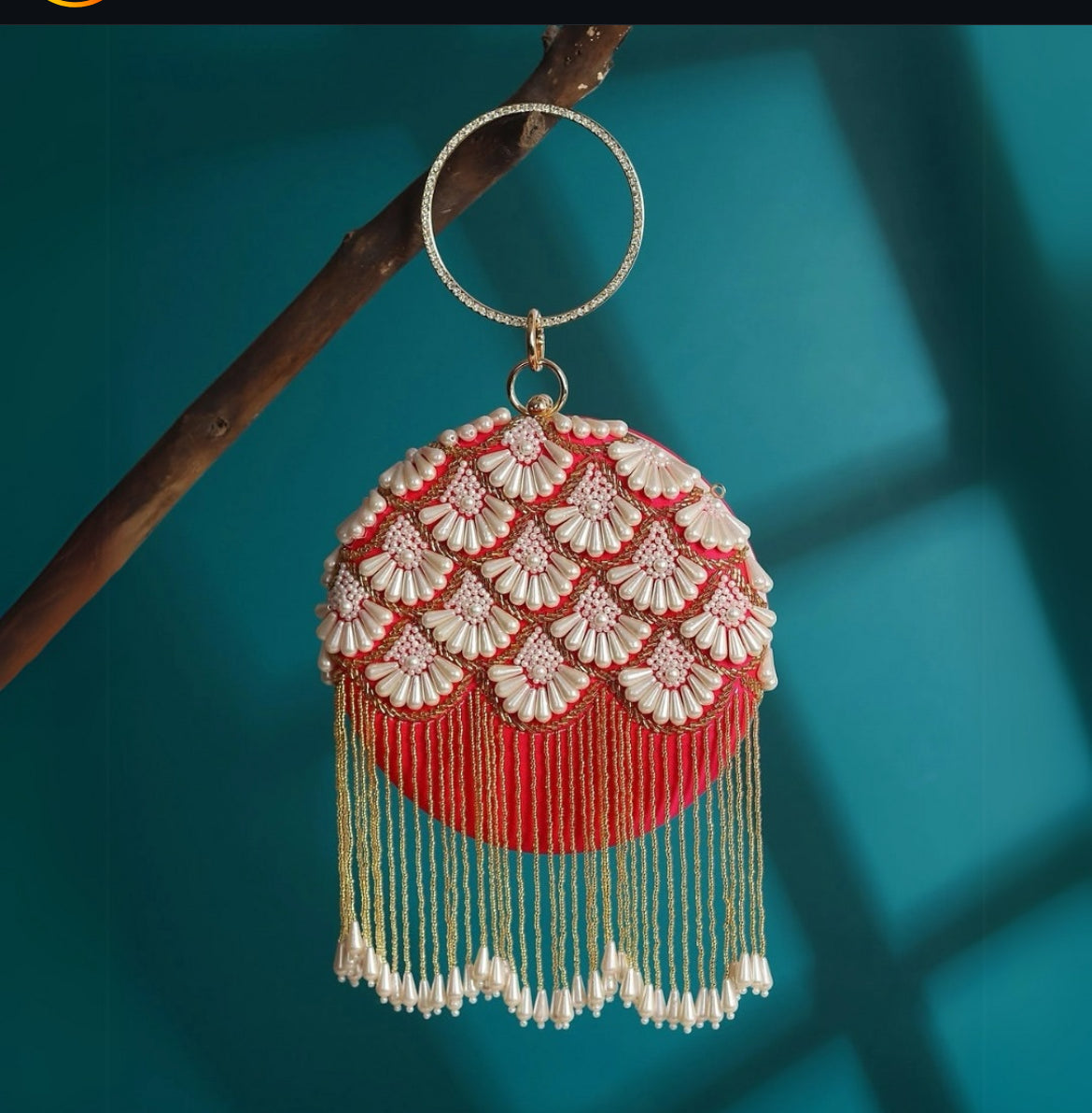 LUXURY EMPORIUM | wedding EDITION  Embroidery Clutch Bag