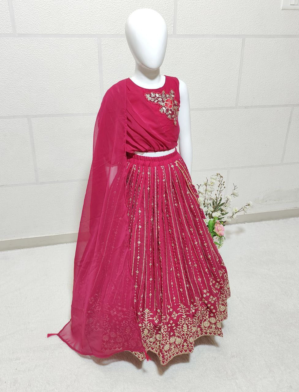 Lehenga with choli sequins