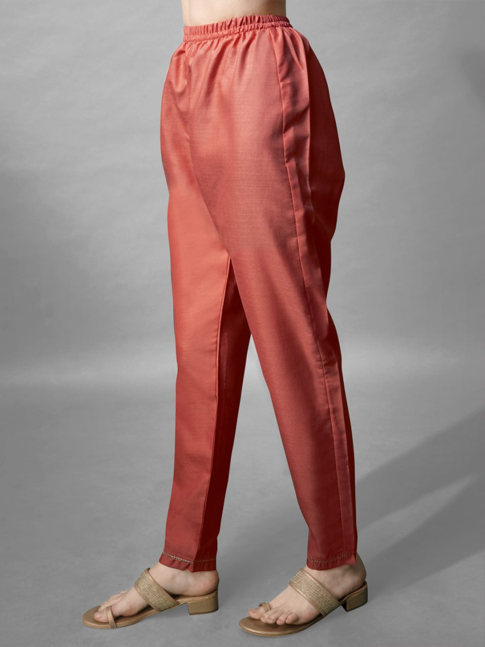 Manik wadrobe Cotton kurti pant and silk dupatta