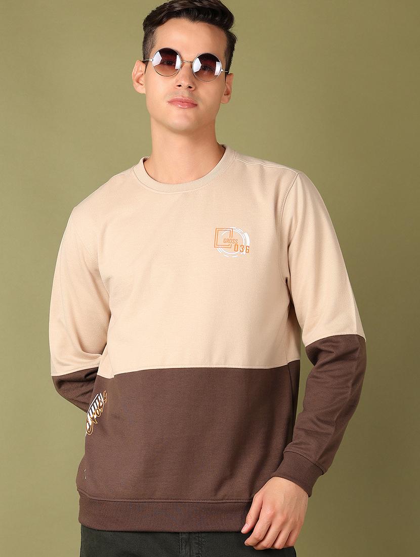 Brown Mens Pullover sweater shirt | Luxury Emporium