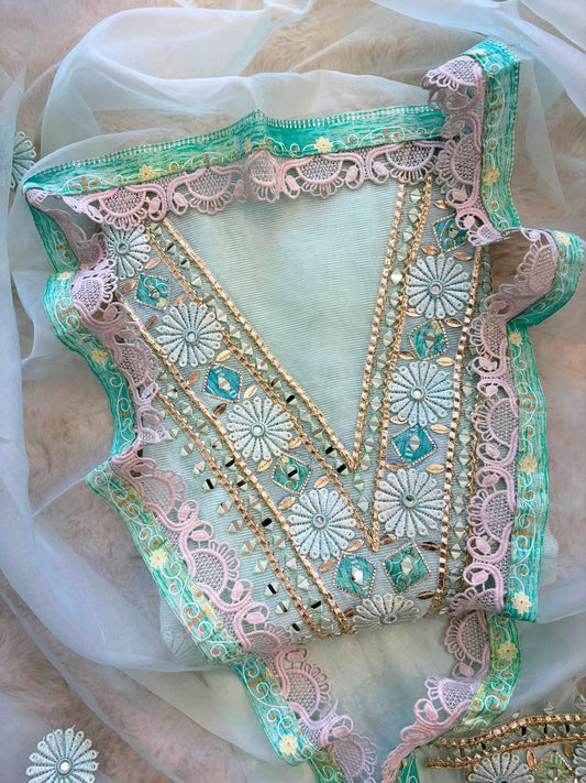 KOTA PASTEL MINT | UNSTITCHED SUIT | LUXURY EMPORIUM