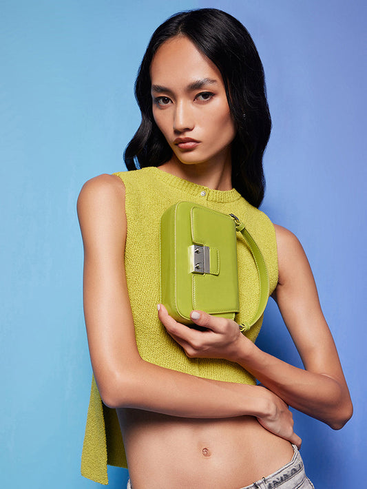 PastelParrot | GREEN HANDBAG| luxury Emporium |