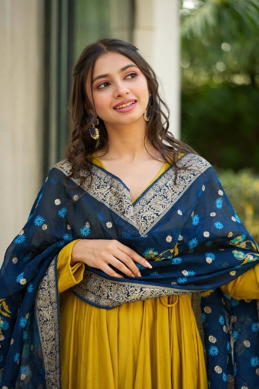 Roman silk partywear | LUXURYEMPORIUM | GEORGETTE SUIT PIECE |