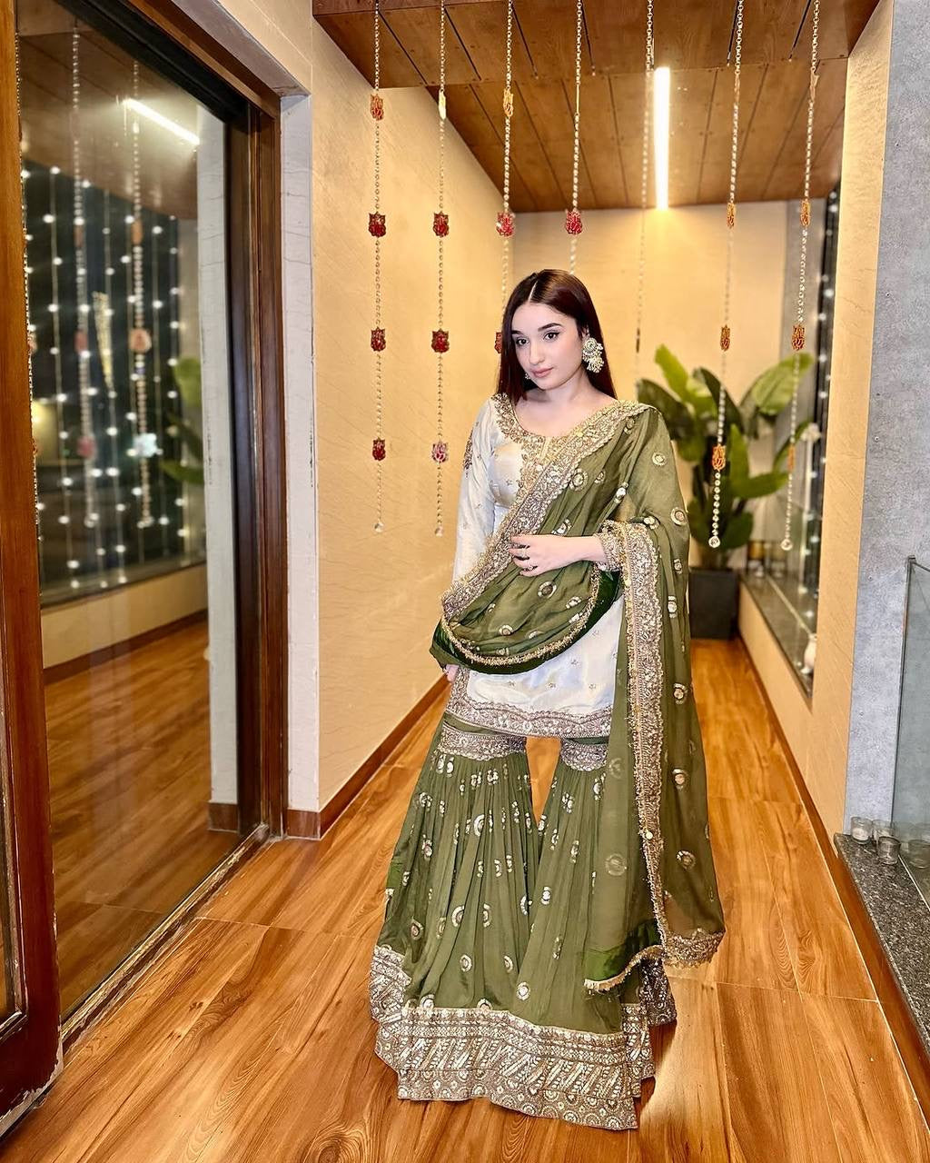 Noorani | LUXURY EMPORIUM | PARTY WEAR SHARARA SET