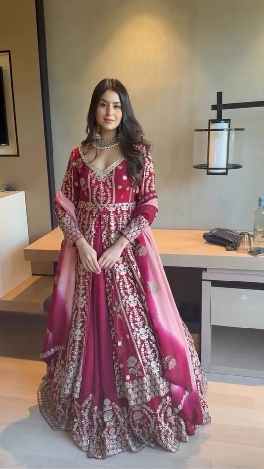 RANGREZ| LUXURYEMPORIUM | HEAVY GEORGETTE PARTY WEAR