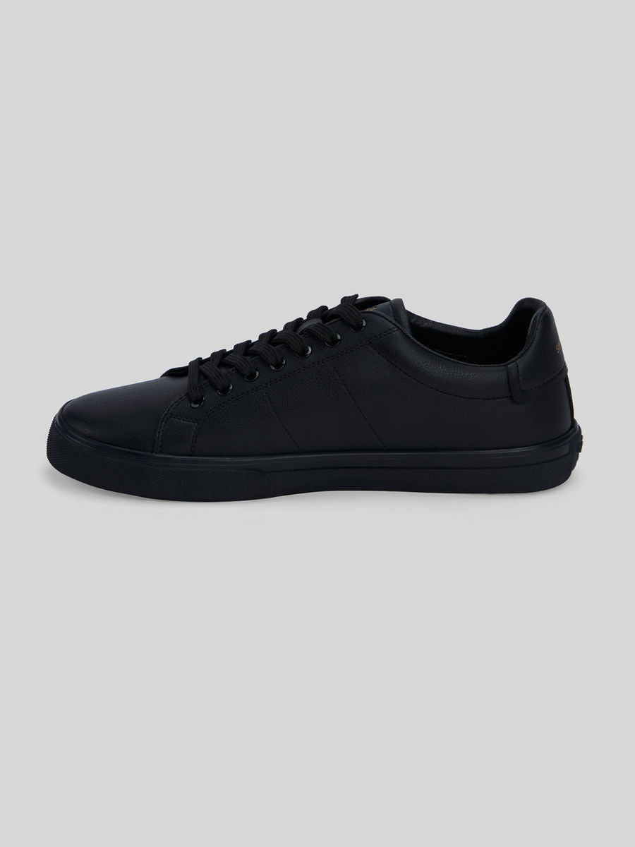 Pepe Jeans Black Low-Cut Anti-Skid Cupsole Sneakers | RAW | LUXURY EMPORIUM