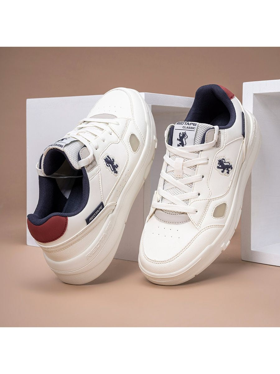 Red Tape
Men Solid Off White & Blue Lifestyle Sneakers-| LUXURY EMPORIUM | branded Firstcopy|