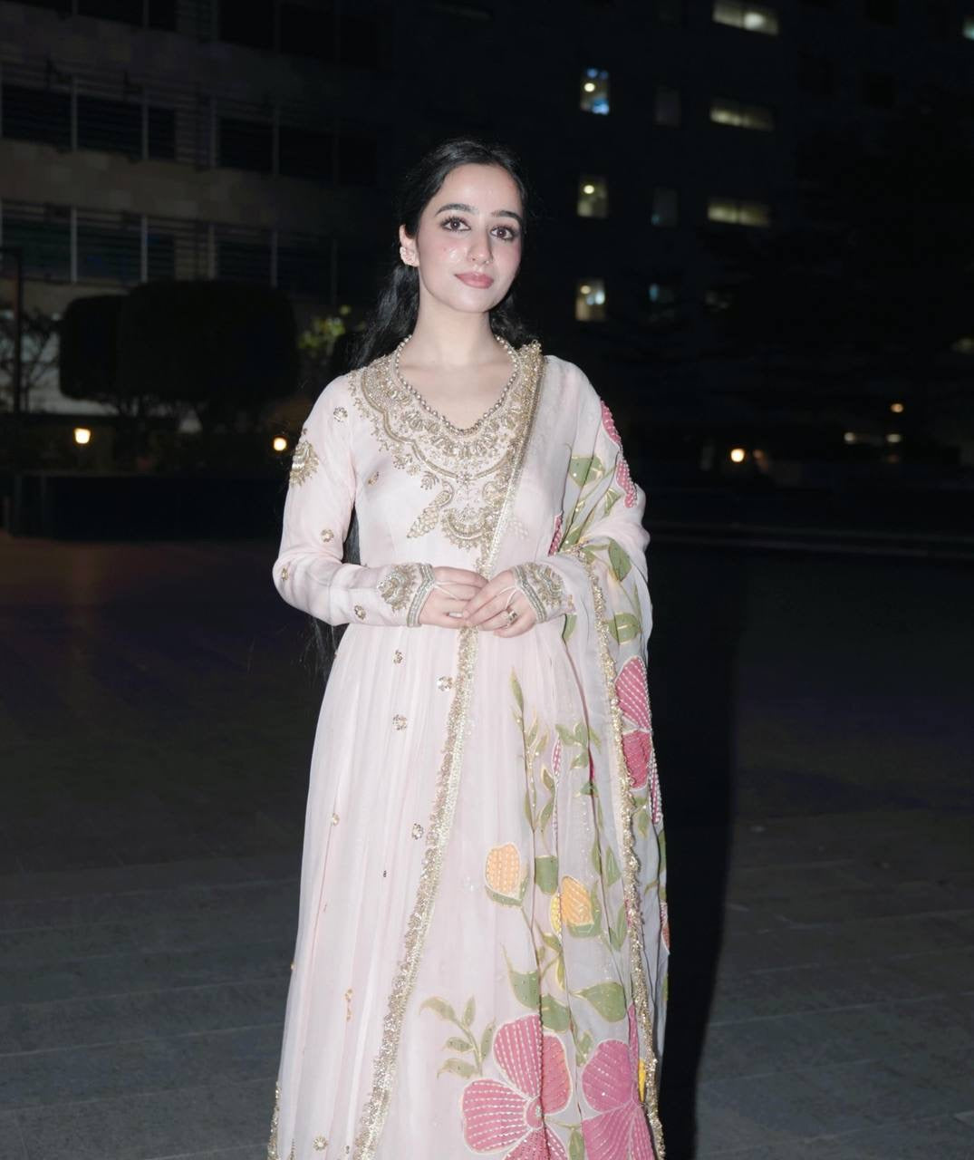 Luxury Emporium | Blush Bloom Anarkali ✨