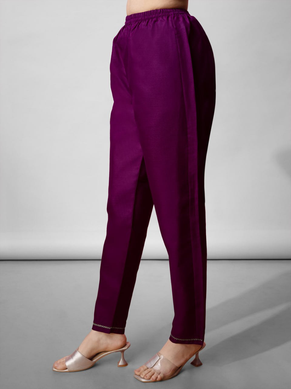 Manik wadrobe Cotton kurti pant and silk dupatta