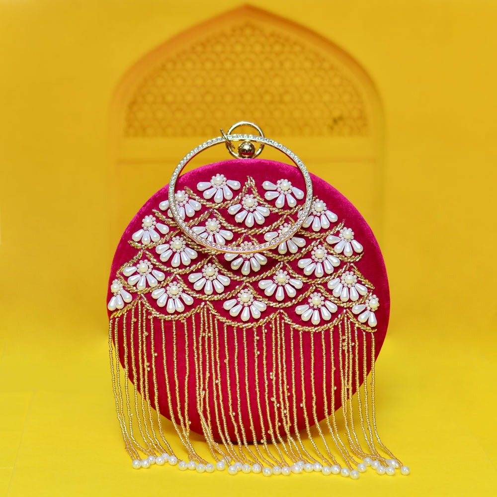 LUXURY EMPORIUM | wedding EDITION  Embroidery Clutch Bag