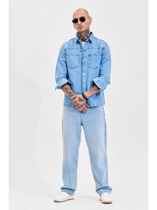 Washed Regular Fit Denim Jacket| REGULAR FIT MEN | luxury emporium