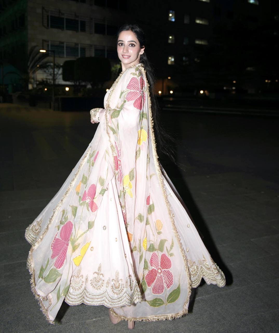 Luxury Emporium | Blush Bloom Anarkali ✨