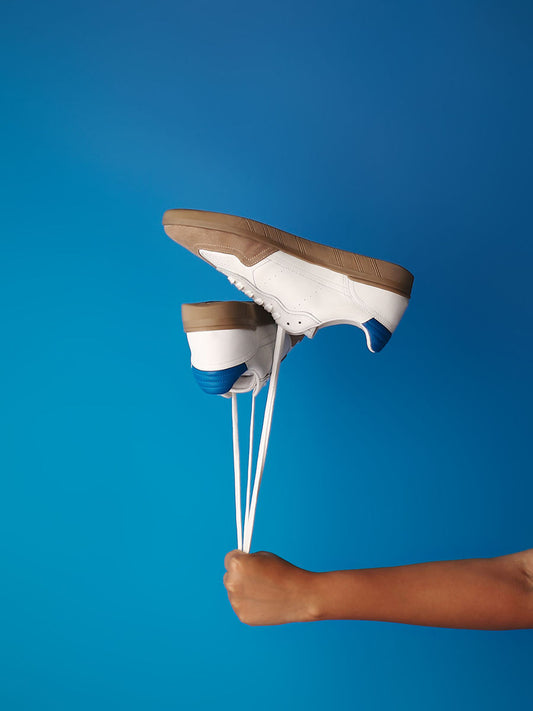 ack & Jones White Premium Leather Sneakers | RAW | LUXURY EMPORIUM