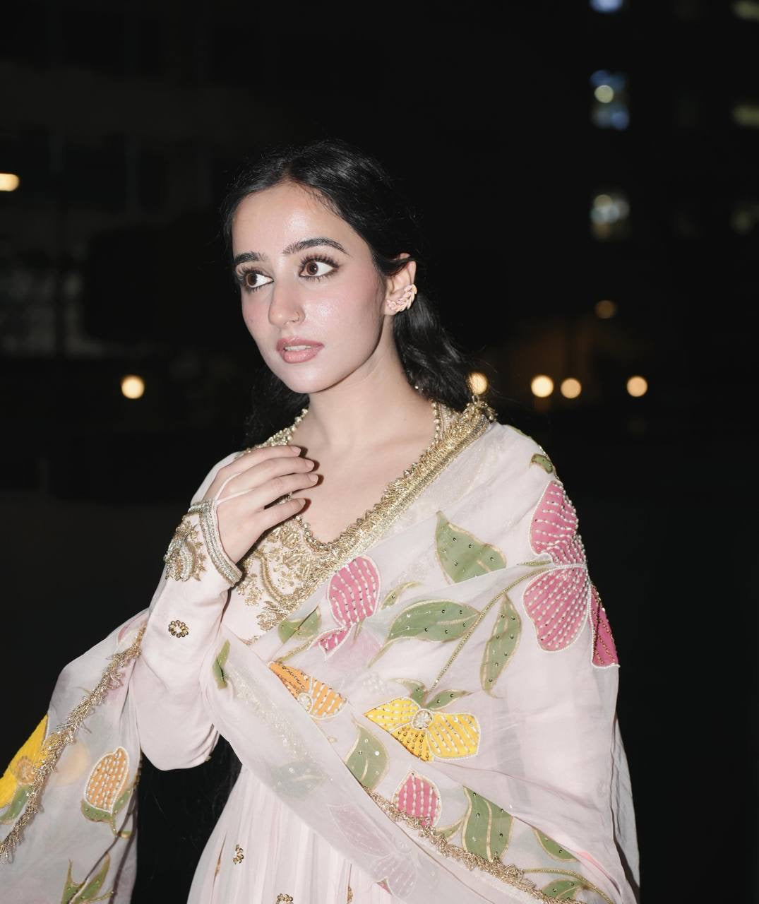 Luxury Emporium | Blush Bloom Anarkali ✨