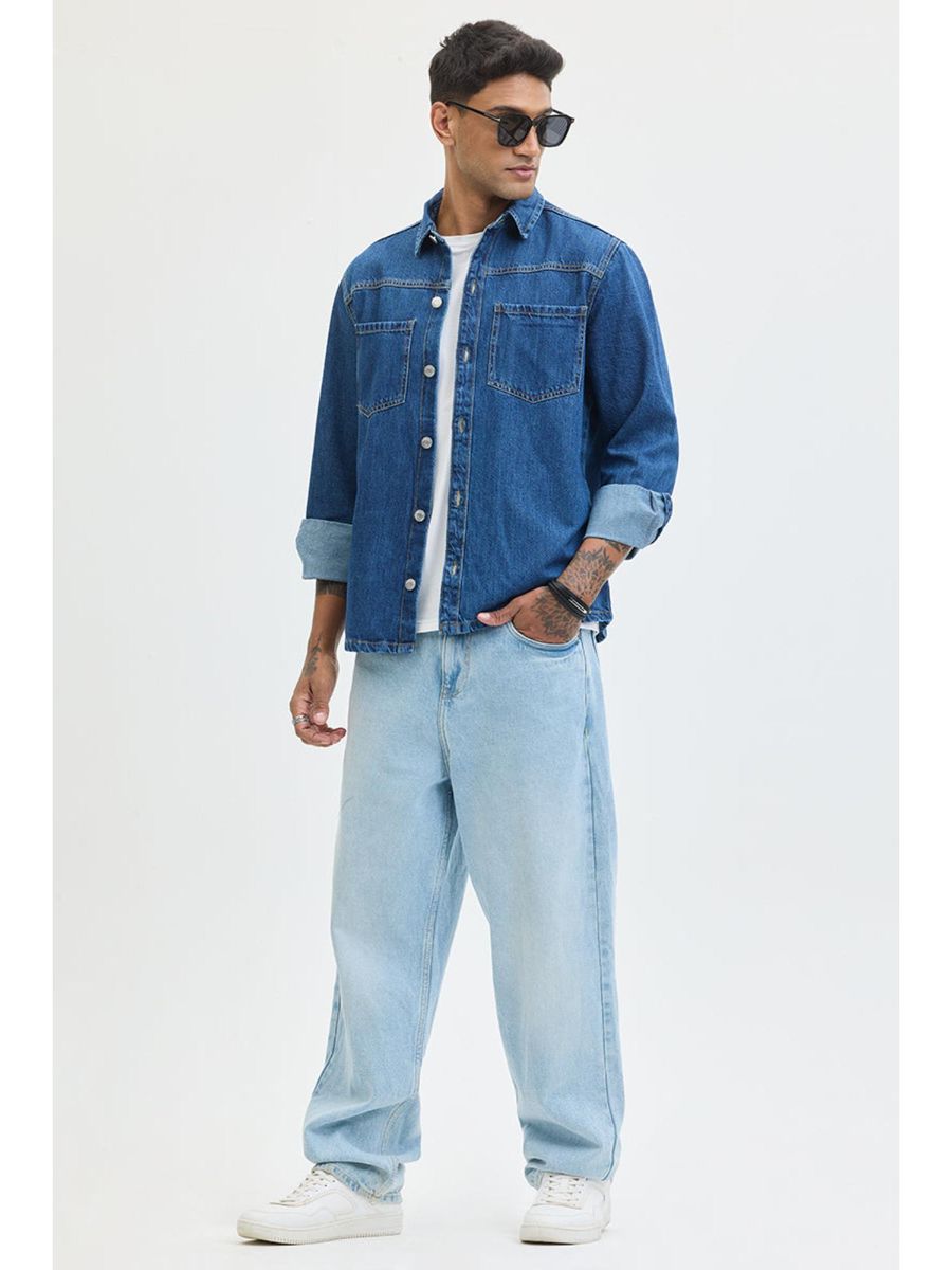 Washed Regular Fit Denim Jacket| REGULAR FIT MEN | luxury emporium