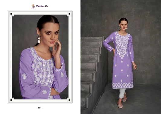 Vamika Nx Rooh Vol 7 Rayon Lakhnawi Kurti With Bottom Full Catalog Available At Wholesale Rate.