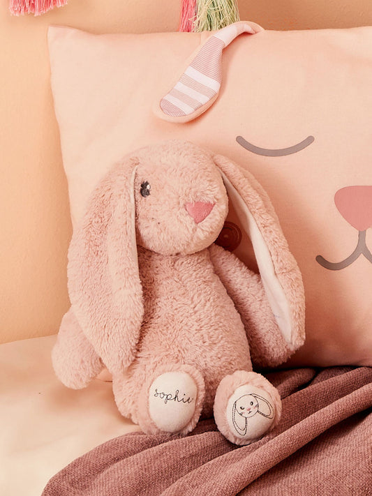 Peach Bunny Soft Toy
