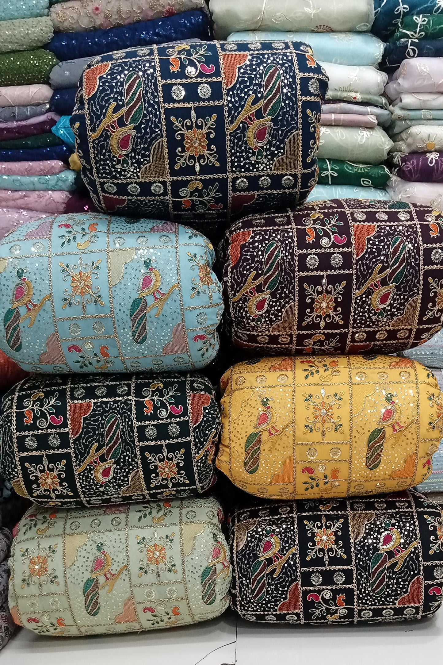 Peacock theme fabric