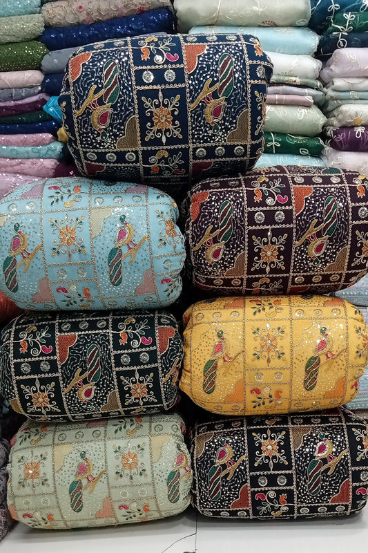Peacock theme fabric