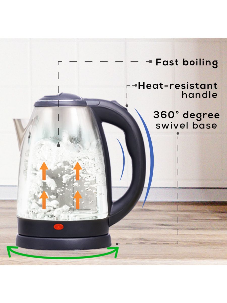 Electric Kettle 1.5 L, 1500 W, 2 Years Warranty