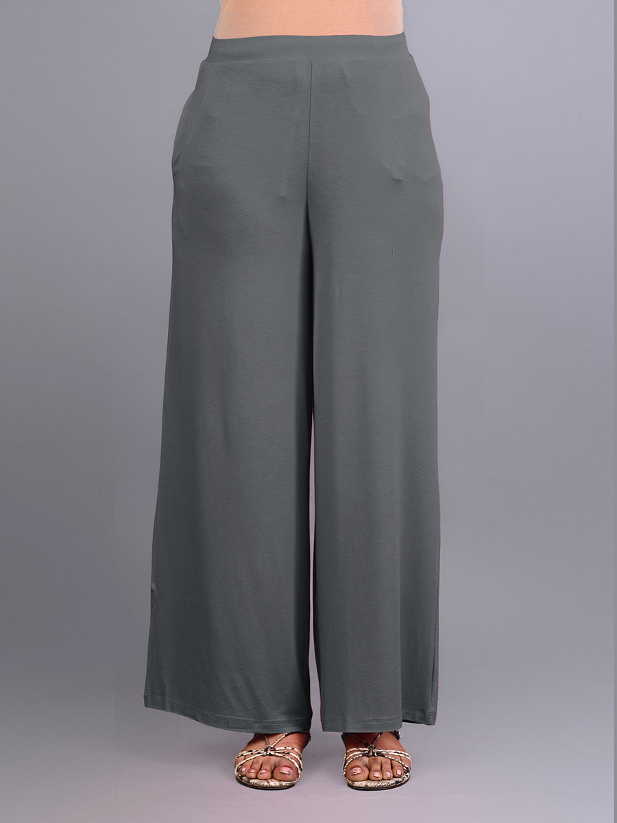 Grey Rayon Palazzo