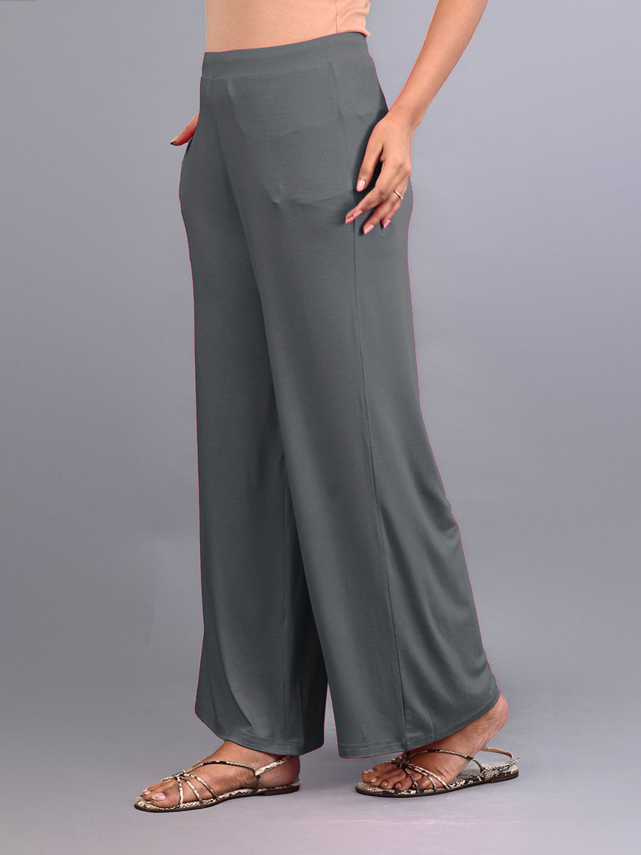 Grey Rayon Palazzo