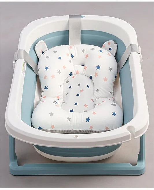 Babyhug Foldable Bathtub with Printed Cushion