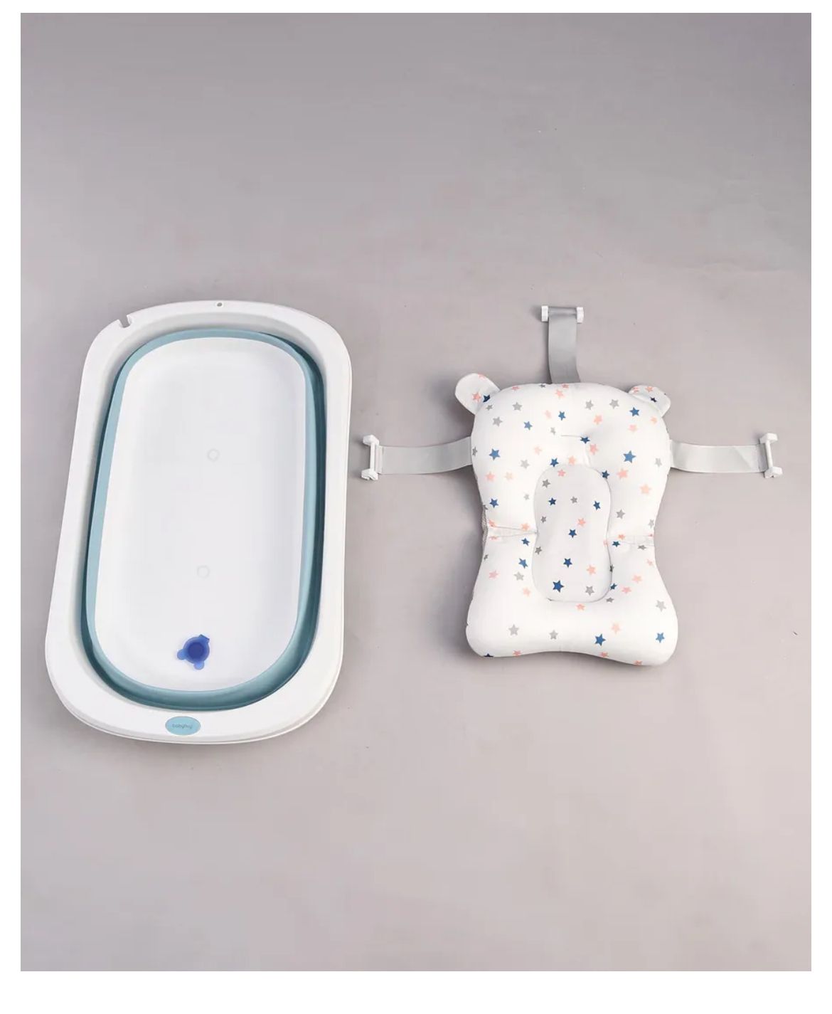 Babyhug Foldable Bathtub with Printed Cushion